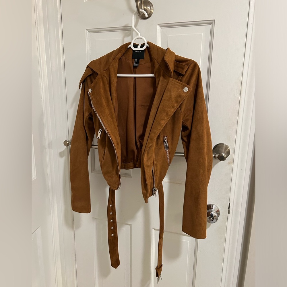Forever 21 Brown Faux Suede Jacket